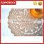 V-216 Vintage crochet beige big flower doily for table decor lace crochet mug mats