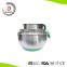 3 piece stainless steel whisk&mixing bowl set with spout,handle and non slip silicone base HC-BH25