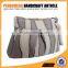 Paper straw and polyester material handbag cotton handle pull the chain women stripe clutch bag