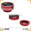 for IPhone IPad Samsung LG HTC Smartphone DSLR Lens 198 Degree Fisheye Lens Selfie Wide Lens 20X Macro Lens Clip Camera Lens