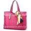 New 3pcs in 1 Black pu leather women hand bags wholesale handbag china
