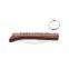 4 inch gift folding knife with key ring & wood handle