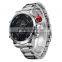 WEIDE Wrist Watches Japan Double Movement Quartz Digital Watch Stainless Steel Men Fashion Sports LED Watch