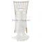 White ruffled chair sash