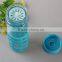 550ml BPA Free Heat-Resistant Custom Glass water bottle with silicone sleeve and high quality lid