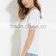 Fashion design 95% Polyester 5% Elastane Womens Longline Plain Short Sleeve OEM
