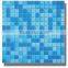 20x20mm blue color swimming pool glass tile mosaic