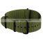 Infantry Military Sport Black Rings Nylon 22mm Watch Strap