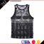 Men's dye fashion dress sublimated racer back tank tops wholesale