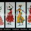 2016 4 panels abstract african women oil painting