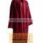 Wholesale Best quality Adult Shiny Maroon (Red) Graduation Gowns and Caps For School