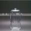 100 ml flat rectangle transparent make-up glass perfume bottle