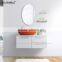 glossy white wall-hung italian bathroom vanity, modern bathroom cabinet