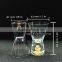 24K Floating Golden Flake 20ml Fancy Shaped Small Shot Glass