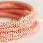 Antique Cloth Covered Electrical Cord Vintage Fabric Braid Lamp cable Retro textile Pendant lamp Wire 2*0.75MM