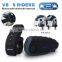 Vnetphone V8 1200m 5riders full duplex talking bluetooth interphone with remote control and NFC for motorcycle