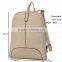 Luxury Women Girls Leather Woven Backpack Campus Shoulder Bag Bookbag Satchel