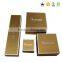 Folding Cardboard Luxury Matchbox Style DVD Gold Gift Box
