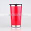White/ Red One Piece Outdoor Drinking Mug Cup without handle