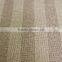 100%b polyester striped faux linen blackout fabric for living room curtain