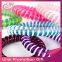 Plastic Stretchy Elastic Coiled Phone Wire Hair Bands Ponytail Holder Telephone Cord Head Rope HairBand Hair Accessories