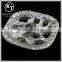 Good quality NK014 metal flower rhinestone button with pearl