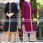 Oem service elegant fitting embroidery v neckline fashion design abaya dress