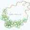 Metal Acrylic Flower Vintage Collar Pendant Statement Necklace Women Necklaces & Pendants Fashion Necklaces for Women 2014