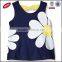 2016 New Design Baby Tank Tops Plain Rubber Print Vest For Girls