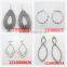 Exquisite layers cross chain beaded earring