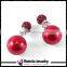 Double Sided Fashion Ball Earrings