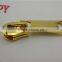 High Quality 15# Customized Gold Metal Zipper Slider