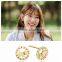 2016 summer style 925 Sterling silver chain necklace 14k real gold plating korean TV series doctors small dog stud earring