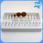 Wholesale make up brushes private label 10pieces tooth shape makeup brushes oval foundation makeup brush