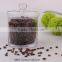 Large High Clear Blown Glass Canister With Glass Lid