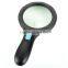 Kawachi 1.8X,5X 138mm Lens Handheld Big Magnifying Glass with LED Lights Glass Magnifier for Reading
