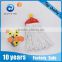 M-31009BW bleached white cotton mop with plastic clip
