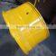 customer yellow dump wheel rims