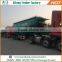 Tri-axle volume optional bulk powder silo semi trailer, V type cement tanker trailer for sale