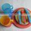 24sets PP Colorful Plastic Picnic Set/portable Plastic Tableware Set/dinnerware Set