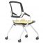 Stackable office chair with folding seat