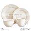 Retro White Color Emboss Ceramic Dinner Set