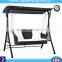 Porch Double Seat Swing With Roof Rattan Patio swing with canopy Outdoor