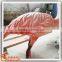 high simulation fiberglass garden statue molds crane statue red-crowned crane statue