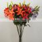 3 flowers 2 buds tiger lily artificial flower 27441