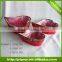 Red various shapes moss and sisal pot handmade pot