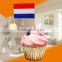 Decorations Party Supplies Food Picks cake decoration Wood Flag toothpick for party