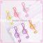 Custom assorted music note deign metal wire paper clips
