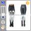 Formal Informal PU Consice Black White Color Block Autunm PU Sexy Leggings