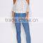 latest design halter neck off shoulder woman tops summer ruffle tops
